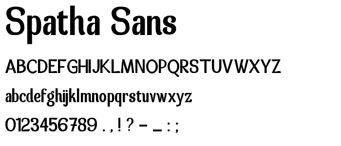 Spatha Sans font